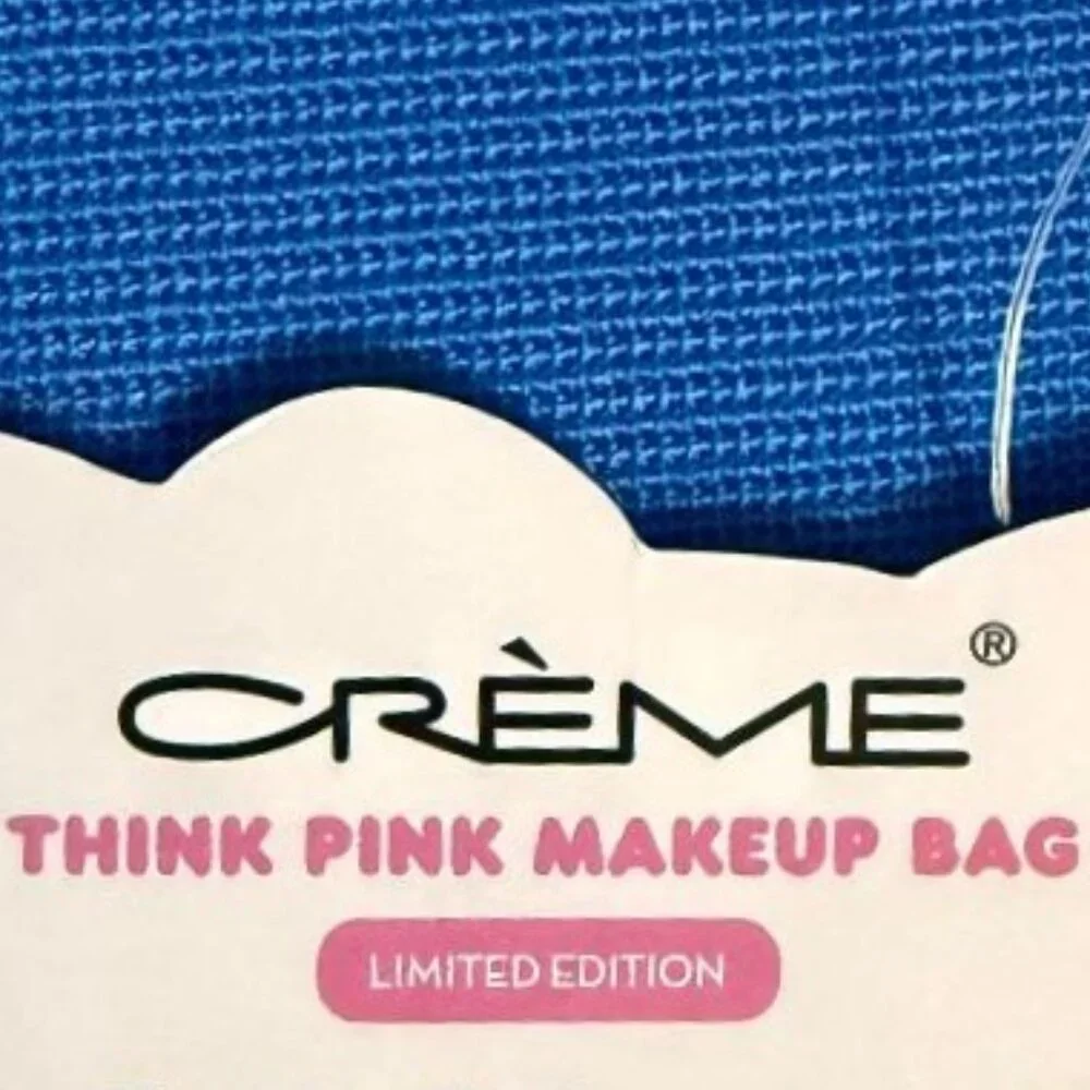 NEW / NWT HELLO KITTY LIMITED EDITION THINK PINK COSMETIC BAG / MAKEUP POUCH